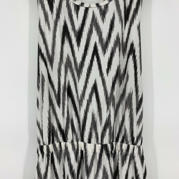 Banana Republic Dress Chevron Cross Back Sleeveless Jersey Midi - Picture 5 of 12